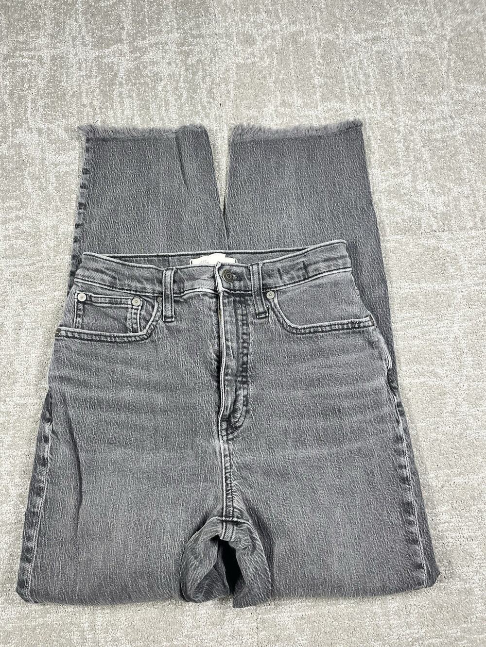 Madewell Gray Wash Balloon Jean High Rise Women Size 25T